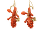 Boucles d'oreilles Boucles d’oreilles anciennes - Corail de Sicile en or 14K 58 Facettes 7630