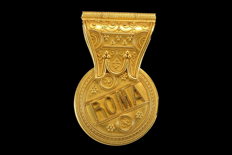 Pendentif Castellani - Pendentif Bulla en or 18 carats 58 Facettes 7490