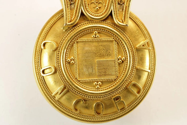 Pendentif Castellani - Pendentif Bulla en or jaune 18 carats vers 1860 58 Facettes 7490
