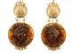 Boucles d'oreilles Boucles d’oreilles anciennes - Camées en écaille et or 14K 58 Facettes 7634