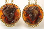 Boucles d'oreilles Boucles d’oreilles anciennes - Camées en écaille et or 14K 58 Facettes 7634