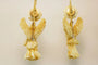 Boucles d'oreilles Boucles d’oreilles antiques en or 14 carats et ivoire sculpté 58 Facettes 7482