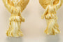 Boucles d'oreilles Boucles d’oreilles antiques en or 14 carats et ivoire sculpté 58 Facettes 7482