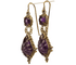 Boucles d'oreilles Boucles d'oreilles anciennes en or 14 carats et améthystes 58 Facettes 7618