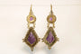 Boucles d'oreilles Boucles d'oreilles anciennes en or 14 carats et améthystes 58 Facettes 7618