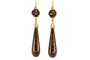 Boucles d'oreilles Boucles d’oreilles anciennes en or, piqué sur écaille de tortue 58 Facettes 7410