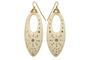 Boucles d'oreilles Boucles d'oreilles créoles anciennes en or jaune 14 carats et ivoire 58 Facettes 7662