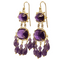 Boucles d'oreilles Boucles d'oreilles anciennes en or 14 carats et améthystes 58 Facettes 7674