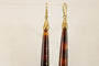 Boucles d'oreilles Boucles d’oreilles anciennes en écaille de tortue et or jaune 14 carats 58 Facettes 7678