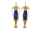 Boucles d'oreilles Castellani - Boucles d’oreilles amphores en or jaune et lapis-lazuli 58 Facettes 7684