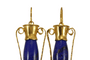 Boucles d'oreilles Castellani - Boucles d’oreilles amphores en or jaune et lapis-lazuli 58 Facettes 7684