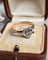 Bague 58.5 Bague cœur vintage en or rose 18 carats et diamants 58 Facettes 473