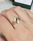 Bague 58 Bague vintage en or jaune 18 carats avec saphirs et diamants 58 Facettes 592