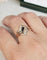 Bague 58 Bague vintage en or jaune 18 carats avec saphirs et diamants 58 Facettes 592
