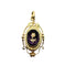 Pendentif Pendentif ancien à décor floral en or rose et jaune 18 carats 58 Facettes 313