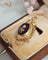 Pendentif Pendentif ancien à décor floral en or rose et jaune 18 carats 58 Facettes 313