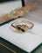 Bague 53 Bague Toi et Moi en or jaune 18 carats, saphirs et diamants 58 Facettes 663