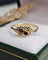 Bague 53 Bague Toi et Moi en or jaune 18 carats, saphirs et diamants 58 Facettes 663