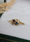 Bague 53 Bague Toi et Moi en or jaune 18 carats, saphirs et diamants 58 Facettes 663