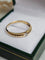 Bague 55.5 Bague en or jaune 18 carats sertie d’un diamant taille brillant 58 Facettes 669