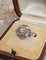 Bague 54 Bague vintage en or blanc 18 carats sertie d’un diamant jaune 58 Facettes 555