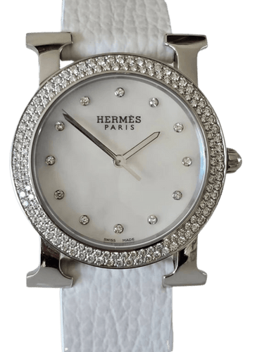 Montre Hermès Heure H - Montre ronde acier 31 mm 58 Facettes