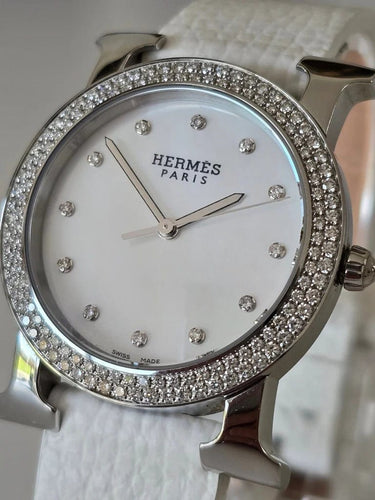 Montre Hermès Heure H - Montre ronde acier 31 mm 58 Facettes