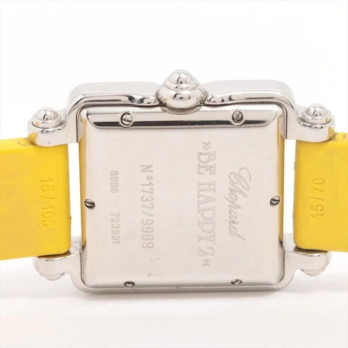 Montre Chopard Be Happy Sport - Montre en acier avec diamants 58 Facettes