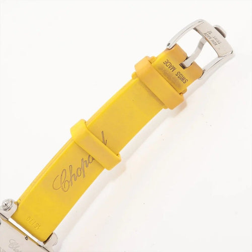 Montre Chopard Be Happy Sport - Montre en acier avec diamants 58 Facettes