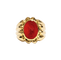 Bague 53 Chevalière godronnée - Bague en or jaune 750 et intaille sur cornaline 58 Facettes 1-803/1