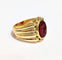 Bague 53 Chevalière godronnée - Bague en or jaune 750 et intaille sur cornaline 58 Facettes 1-803/1