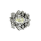 Bague 55 Bague années 50 à motif de nœuds en platine 850 et diamants 58 Facettes 1-775/2