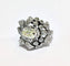 Bague 55 Bague années 50 à motif de nœuds en platine 850 et diamants 58 Facettes 1-775/2