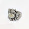 Bague 55 Bague années 50 à motif de nœuds en platine 850 et diamants 58 Facettes 1-775/2