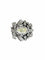 Bague 55 Bague années 50 à motif de nœuds en platine 850 et diamants 58 Facettes 1-775/2