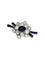 Boucles d'oreilles Broche clip de revers en platine 850 avec saphirs et diamants 58 Facettes 1-695/1