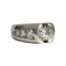 Bague 51 Bague moderne en or blanc 18K avec diamants 58 Facettes 1-1174/13