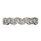 Bague 51 Demi-alliance - Bague en or blanc 18K et diamants 58 Facettes 1CA297/1