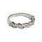 Bague 51 Demi-alliance - Bague en or blanc 18K et diamants 58 Facettes 1CA297/1