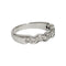 Bague 51 Demi-alliance - Bague en or blanc 18K et diamants 58 Facettes 1CA297/1