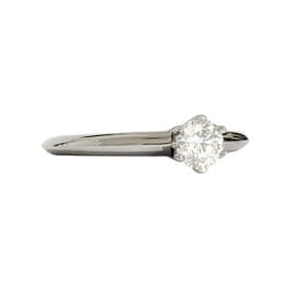 Bague 52 Tiffany & Co - Bague solitaire en platine avec diamant 0,32 ct 58 Facettes 1-1404/2