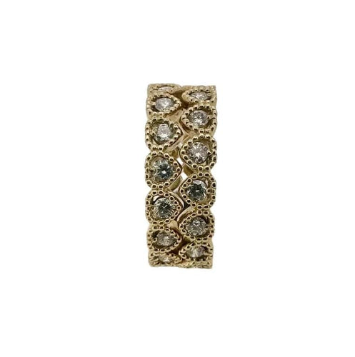 Bague 52 Bague cœur en or jaune 18 carats et diamants 58 Facettes