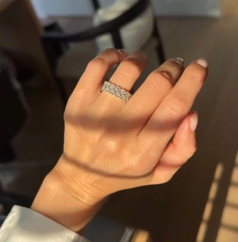 Bague 52 Bague cœur en or jaune 18 carats et diamants 58 Facettes