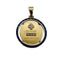 Pendentif A. Augis - Médaille d’amour en or jaune 18 carats, diamants et saphirs 58 Facettes