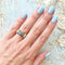 Bague 55.5 Bague saphirs et diamants en or 18 carats bicolore 58 Facettes AA 1632