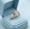 Bague 55.5 Bague saphirs et diamants en or 18 carats bicolore 58 Facettes AA 1632