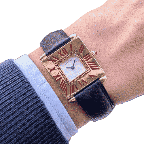 Montre Cartier Quadrant - Montre Grand Modèle en or jaune 18 carats 58 Facettes