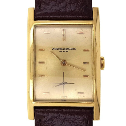 Montre Vacheron Constantin - Montre vintage 6957 Cintrée rectangulaire en or 18 carats 58 Facettes
