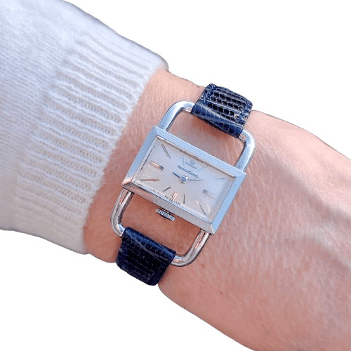 Montre Jaeger-LeCoultre - Montre Etrier « Footing » en acier 58 Facettes