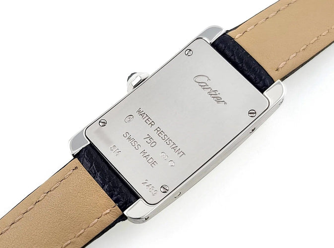 Montre Cartier Tank Américaine - Montre 2489 en or blanc 18 carats 58 Facettes